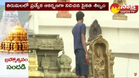  Tirumala Brahmotsavalu 2023: Sand Artist Gowri Amazing Art of Gajendra Moksha