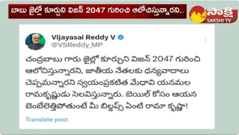 YSRCP MP Vijaya Sai Reddy Satires On Yanamala Rama Krishnudu