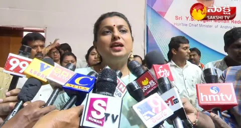 Minister Roja Satires On Nara Lokesh And Bhuvaneswari 