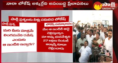 Nara Lokesh Silent On Sakshi Reporter Question