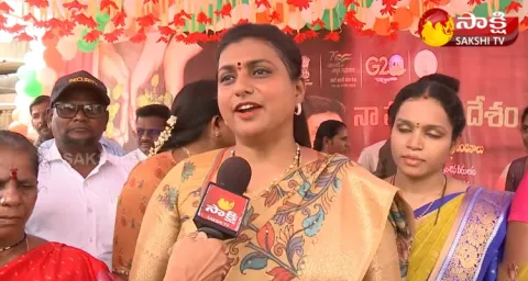 RK Roja Counter On Nara Bhuvaneshwari Tour