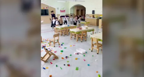 Viral Video Shows Kids Cleaning Classroom
