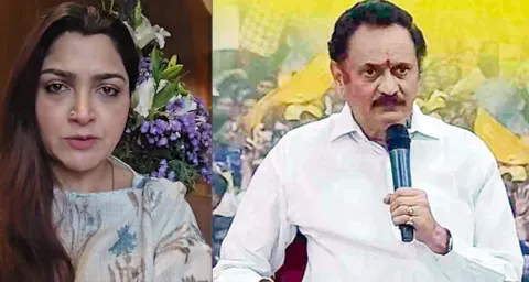 BJP Leader Kushboo Fire On TDP Leader Bandaru Satyanarayana 
