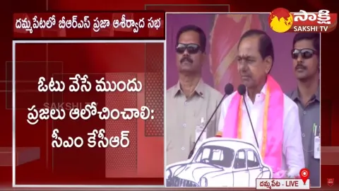 CM KCR Public Meeting at Dammapeta Telangana Elections 2023