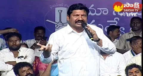 Minister Jogi Ramesh Mind Blowing Speech At Ponnur Samajika Sadhikara Yatra