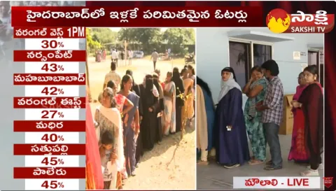 Less Poling Percentage in Hyderabad 