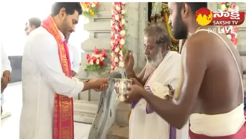 CM YS Jagan Attends Lord Krishna Temple Inauguration in Pulivendula