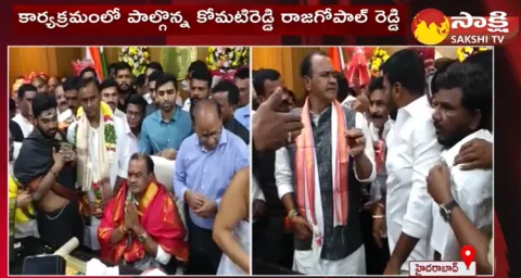 Komatireddy Venkatreddy Takes Charge As Minister 