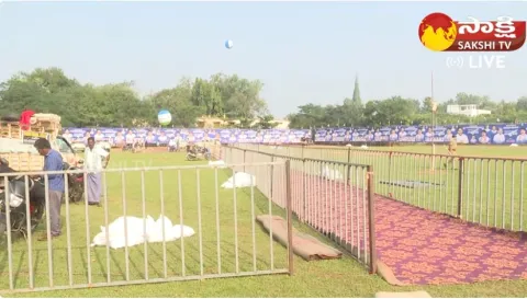 Huge Arrangements For YSRCP Samajika Sadhikara Yatra 