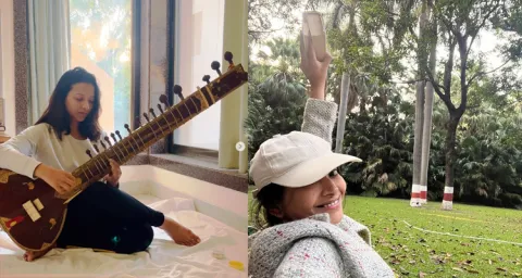 Bollywood Heroine Shweta Basu Playing Veena 