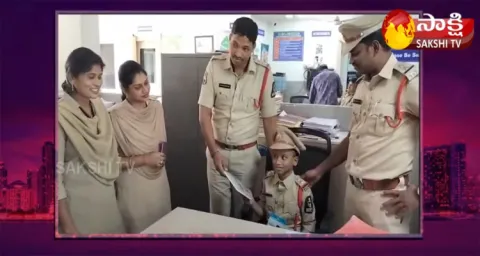 Seven Year Old Mohan Sai Takes Charge As SI At Banjara Hills Police Station 