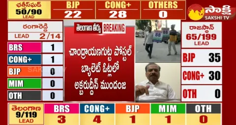 Akbaruddin Owaisi Leading In Postal Ballot Votes 