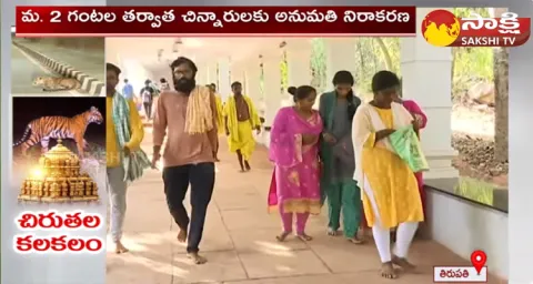 Leopard Spotted In Tirumala Walkway