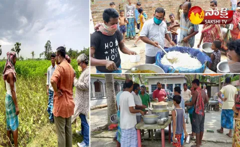 AP Volunteers Helping for Flood Effected People at Rehabilitation Centers 