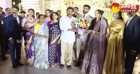 CM YS Jagan Attends Sharmila Son Raja Reddy Engagement 