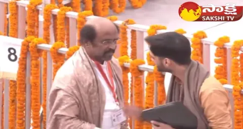 Rajinikanth Reaches Ayodhya For Ram Mandir Pran Pratishtha