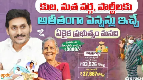 AP CM YS Jagan About YSR Pension Kanuka Distribution