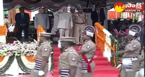 AP Governor Abdul Nazeer Receives Honorary Salute From Police