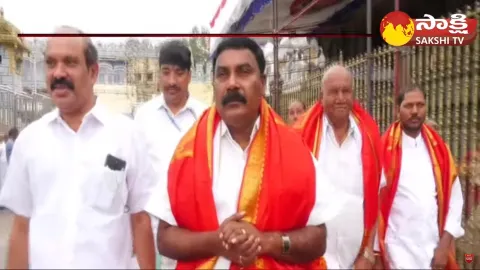 Minister Merugu Nagarjuna Visits Tirumala Temple
