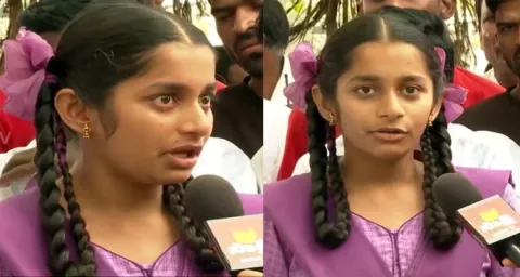 Girl Emotional Words About CM Jagan 