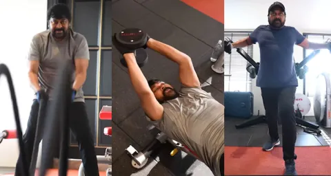 Megastar Chiranjeevi Workout For Vishwambhara Movie 
