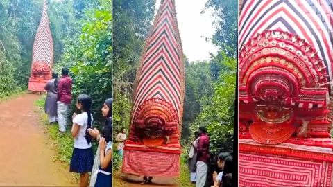 A Glimpse Of Theyyam or Kaliyattam Hindu Religious Ritual Practiced in Northern Kerala