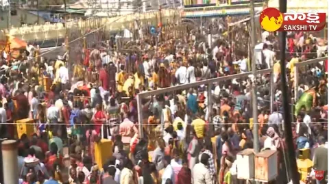 Huge Devotees Rush at Medaram