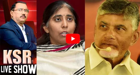 KSR Live Show On YS Sunitha Reddy Fabricated Comments