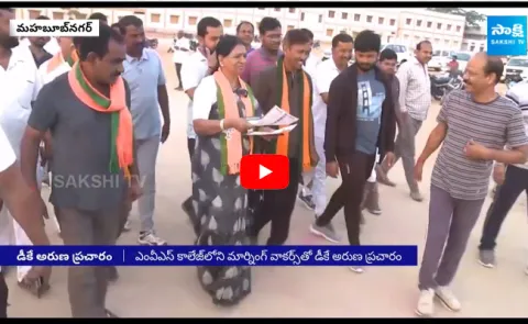 DK Aruna Election Campaign in Mahbubnagar
