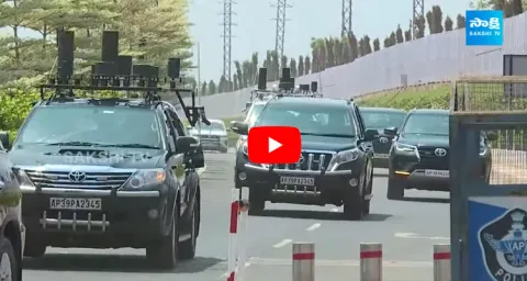 AP CM YS Jagan Convoy Visuals 