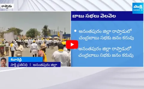 No Public For Chandrababu Public Meeting AT Raptadu 