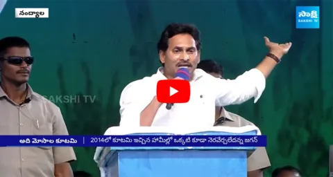 AP CM YS Jagan Nandyala Public Meeting Speech