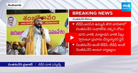 Chintamaneni Prabhakar Hot Comments On Chandrababu Naidu