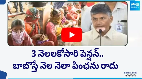 Chandrababu Shocking Comments on Pensions