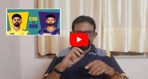 Sports Analyst Chandrasekhar Review Over CSK vs KKR Match