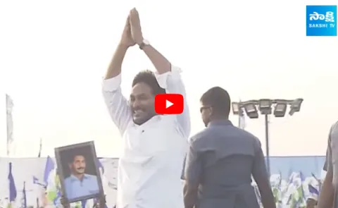 CM YS Jagan Ramp Walk Visuals At Piduguralla Public Meeting 