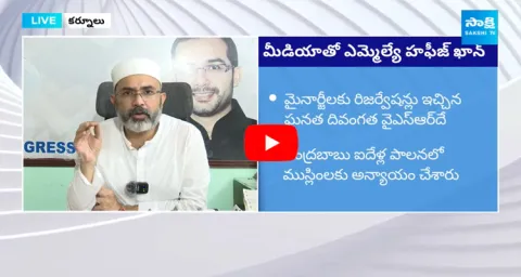 YSRCP MLA Hafeez Khan Fires On Chandrababu And TDP