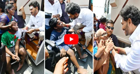 CM YS Jagan Interacting With Public In Memantha Siddham Bus Yatra