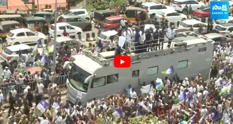 AP CM YS Jagan Road Show Visuals at Visakhapatnam