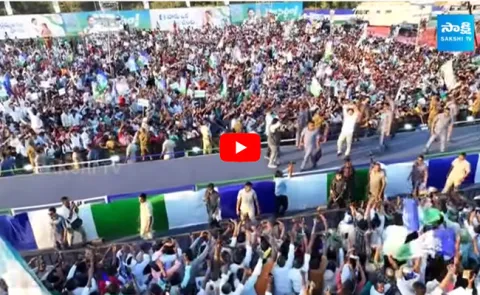  CM Jagan Walk Into The Public At Puthalapattu Meeting