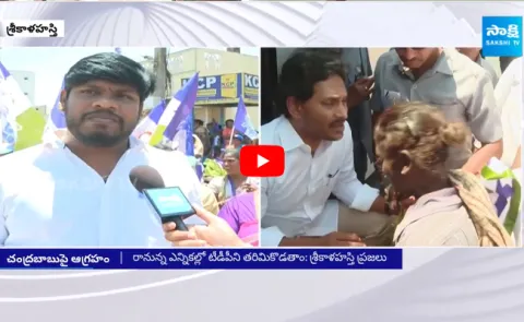 Srikalahasti Public Strong Counter To Chandrababu 