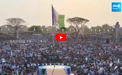 CM YS Jagan Naidupeta Public Meeting Drone Visuals