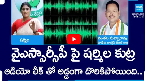 YS Sharmila Booked Audio Leak with Vanthala Subbarao Phone Conversation