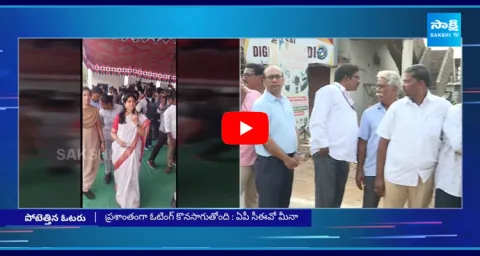 YS Bharathi Cast Her Vote In Pulivendula