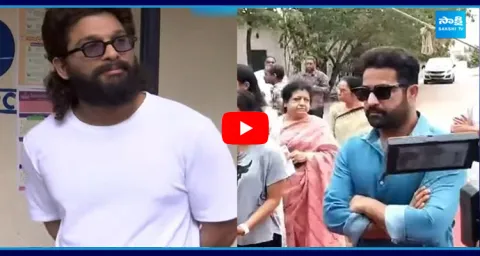 Allu Arjun And Jr NTR Cast Vote In Lok Sabha Polls 2024
