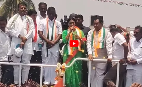 YS Sharmila Utter Flop Show in Madakasira 