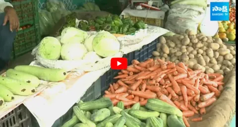 CPM Leaders Protest Against State And Central Govt Over Vegetable Price Hike