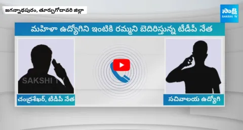 TDP Leader Threatening Sachivalayam Women Employee