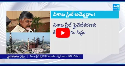 Chandrababu And TDP Govt Ready To Executive Visakha Steel Plant Privatization