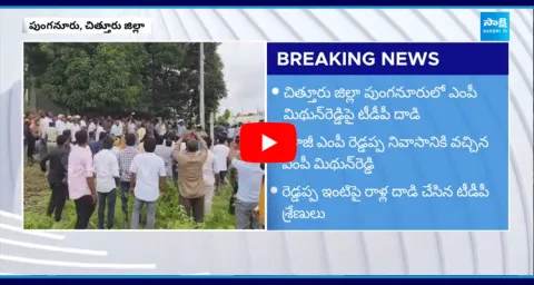 TDP Leaders Attack On YSRCP MP Mithun Reddy 